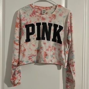 VS tie dyed cropped long sleeve